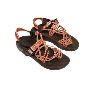 Chaco ZX2 Yampa orange Sandals Womens US 8 Fabric Strappy Buckle Beach